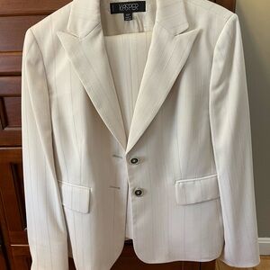 Kasper Cream Pinstripe Women's Blazer